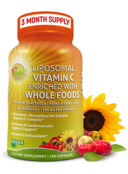 SUPPLEMENTS STUDIO Vitamine C Liposomale 1500mg vue avant