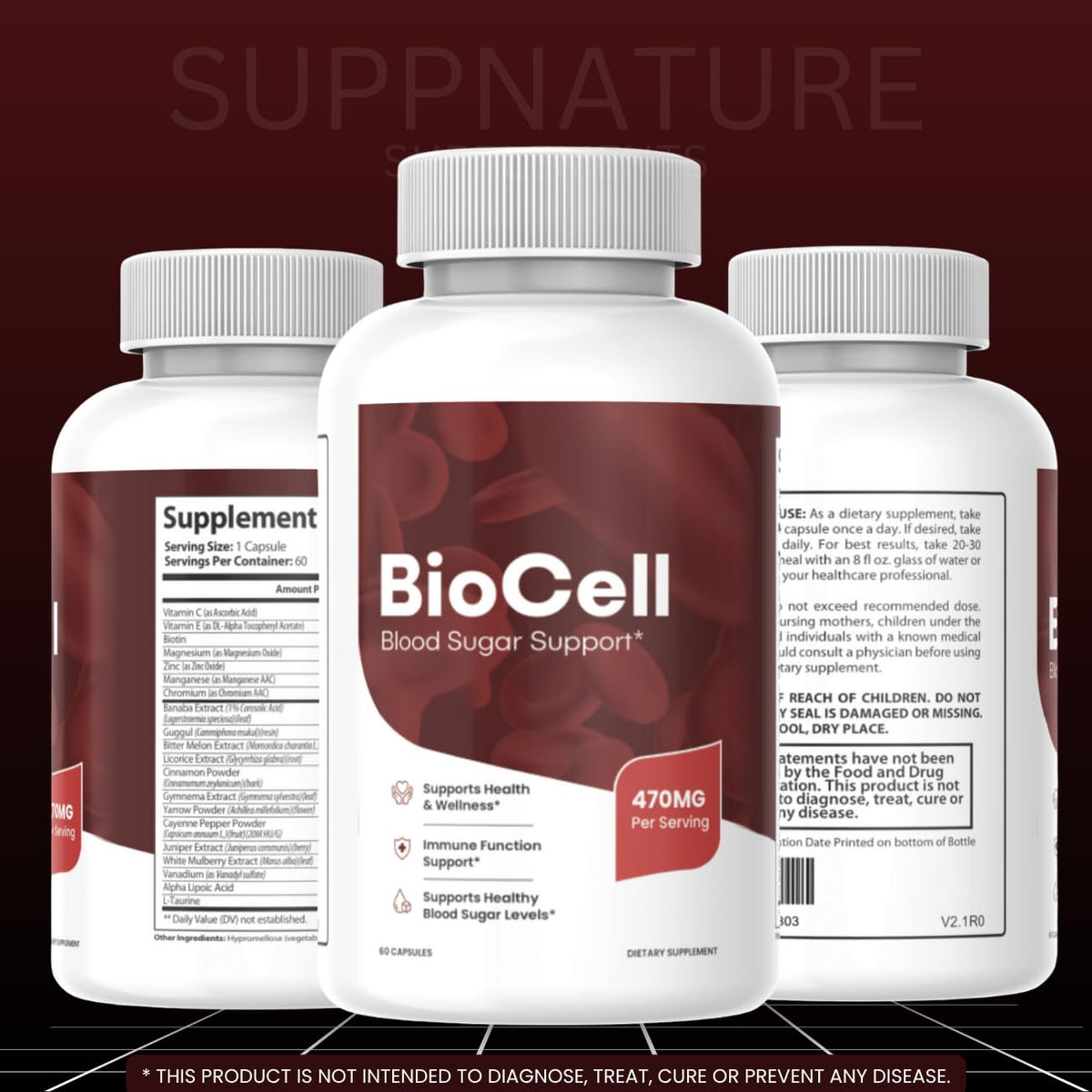 SuppNature Bio Cell Capsules vue de dessus