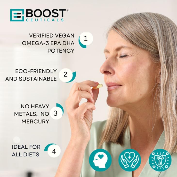 support Complément Alimentaire Omega 3 Végétal - vue de côté de l'emballage