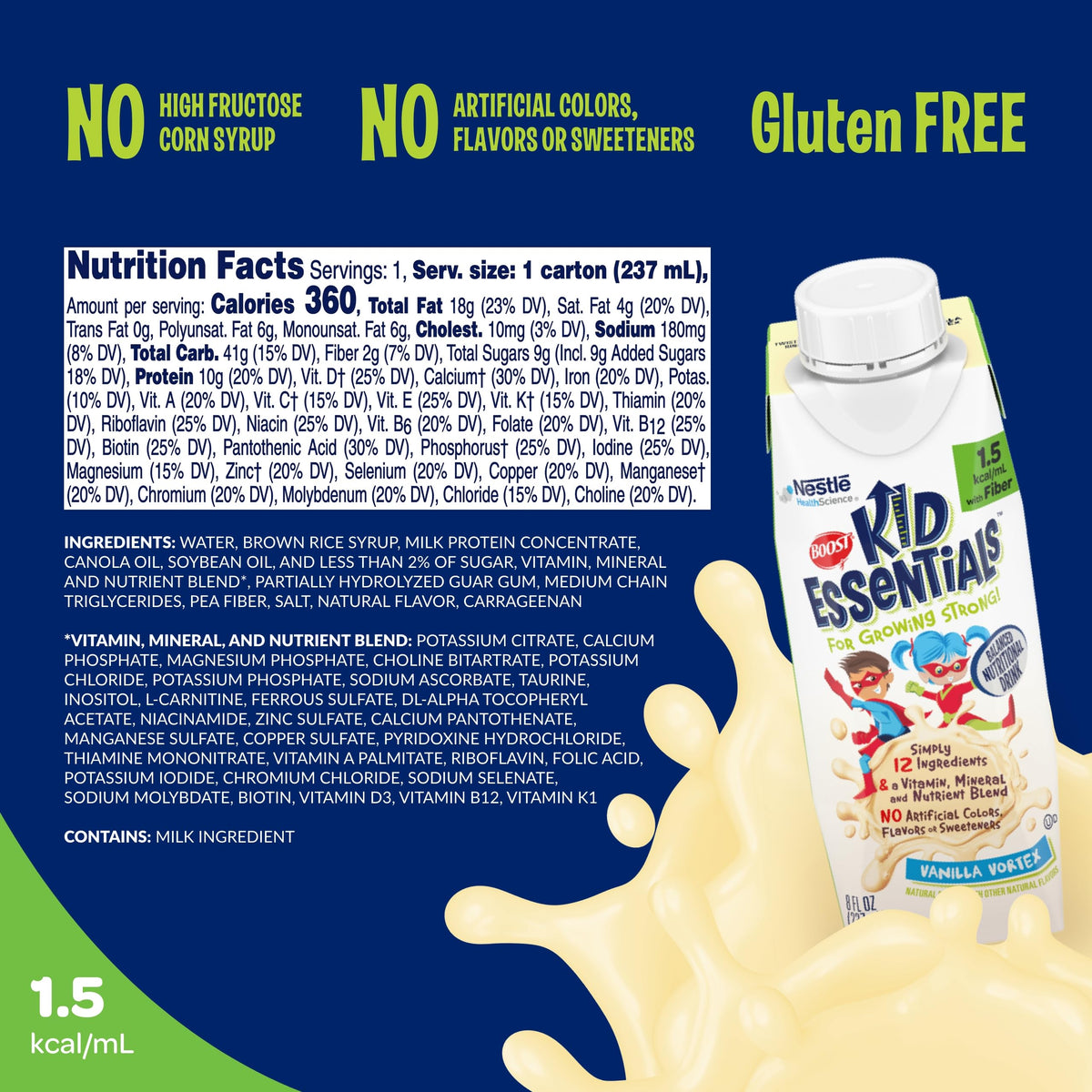 support Kid Essentials 1.5 Nutritional Drink Vanille packaging