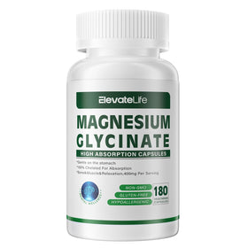 support Magnésium Glycinate 400 MG 180 capsules végétariennes, vue de face