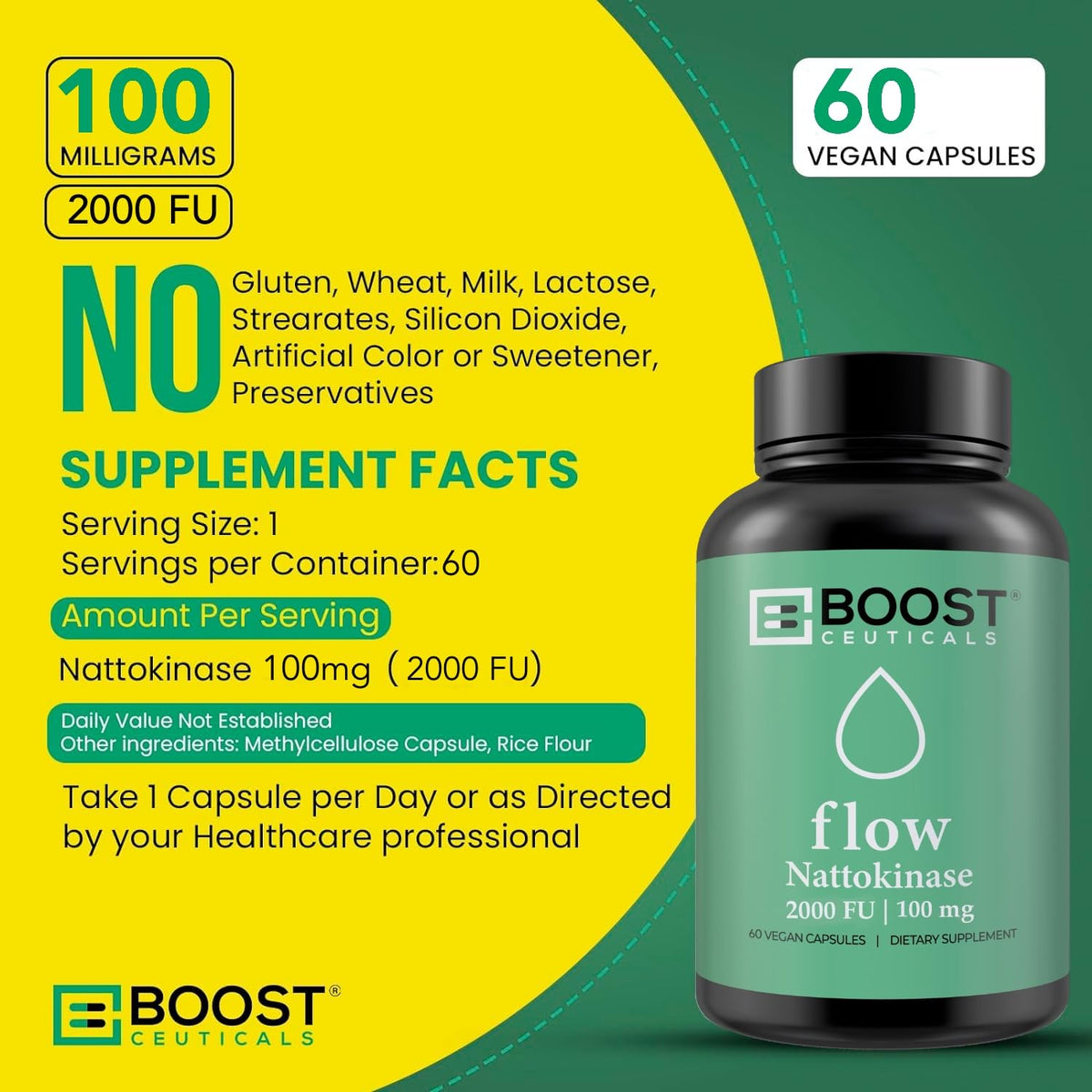 support Nattokinase 2000 FU capsules label details