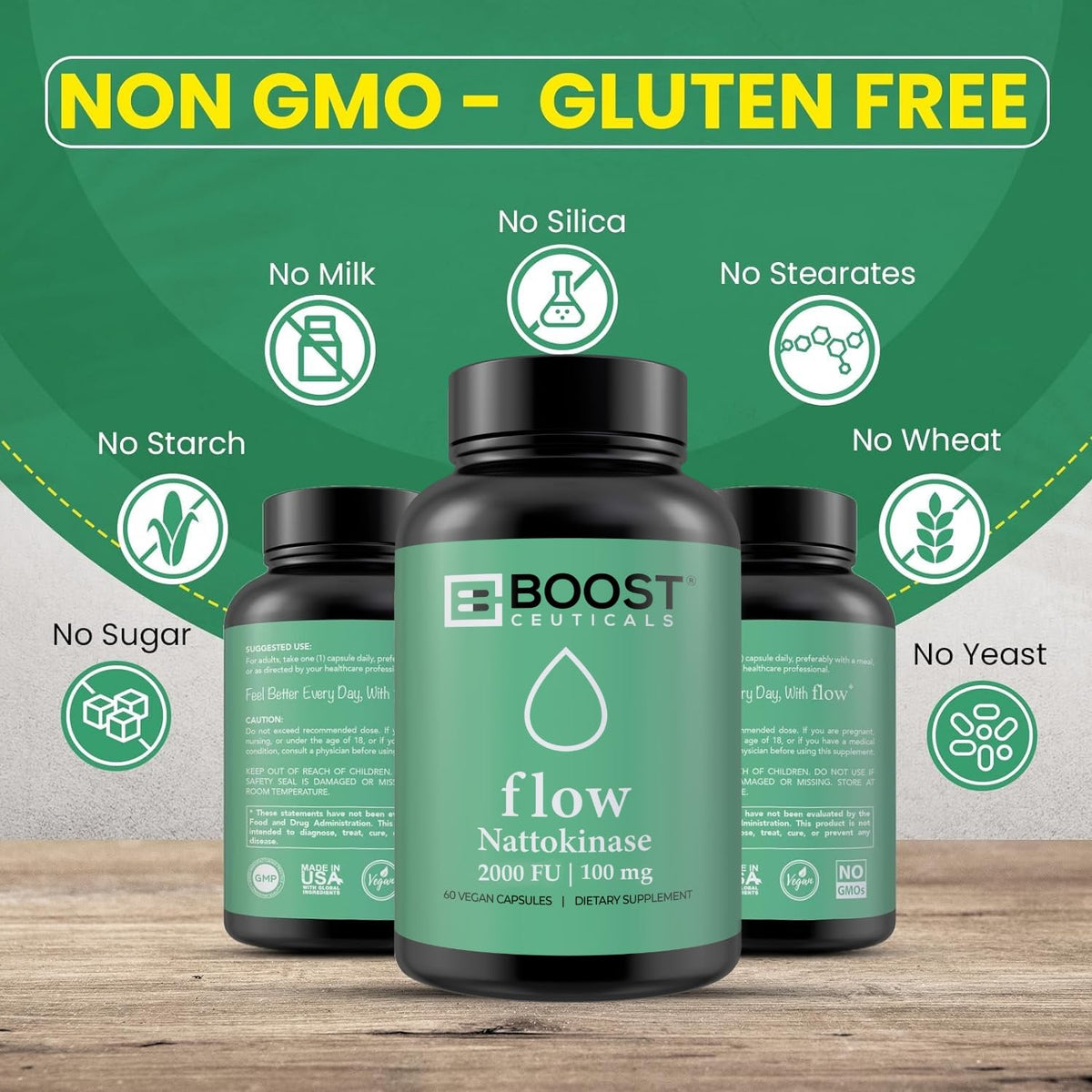 support Nattokinase 2000 FU capsules packaging