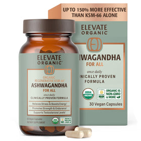 support ORGANIC Capsules d'Ashwagandha KSM-66 600mg boîte avant