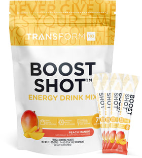support Shot Pêche Mangue sachets en boîte