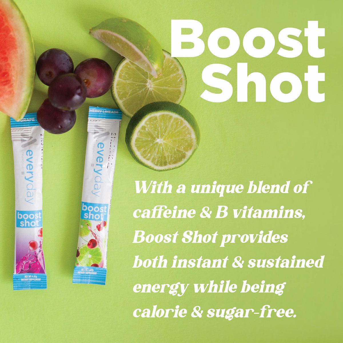 support Shot Poudre Boisson sachets Rocket Pop mélange dans un verre