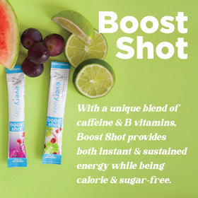 support Shot Poudre Boisson sachets Rocket Pop mélange dans un verre