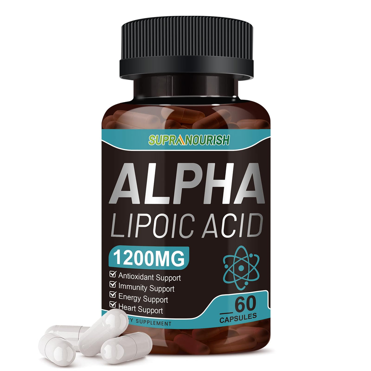 SUPRANOURISH Capsules d'Acide Alpha-Lipoïque 60 Comptes vue avant