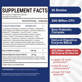 Surebounty Probiotique 60 Capsules Végétales - vue arrière