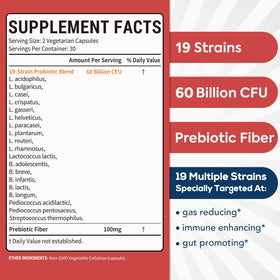 Surebounty Probiotiques 60 capsules végétales - emballage