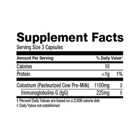 Surthrival Colostrum, capsules sur fond blanc