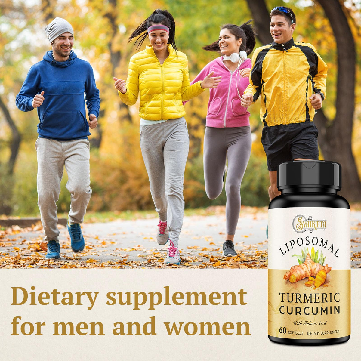 Svaiketa Curcuma Liposomal 2000mg Gélules with Black Pepper