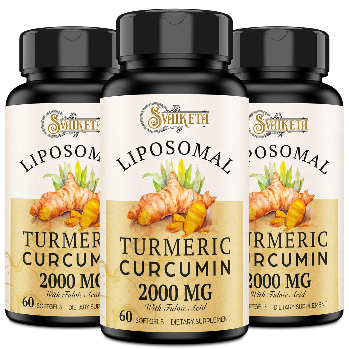 Svaiketa Curcuma Liposomale 2000MG 60 gélules en boîte