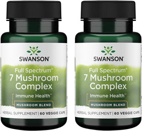 Swanson 7 Complex de Champignons 60 Capsules Végétales vue avant