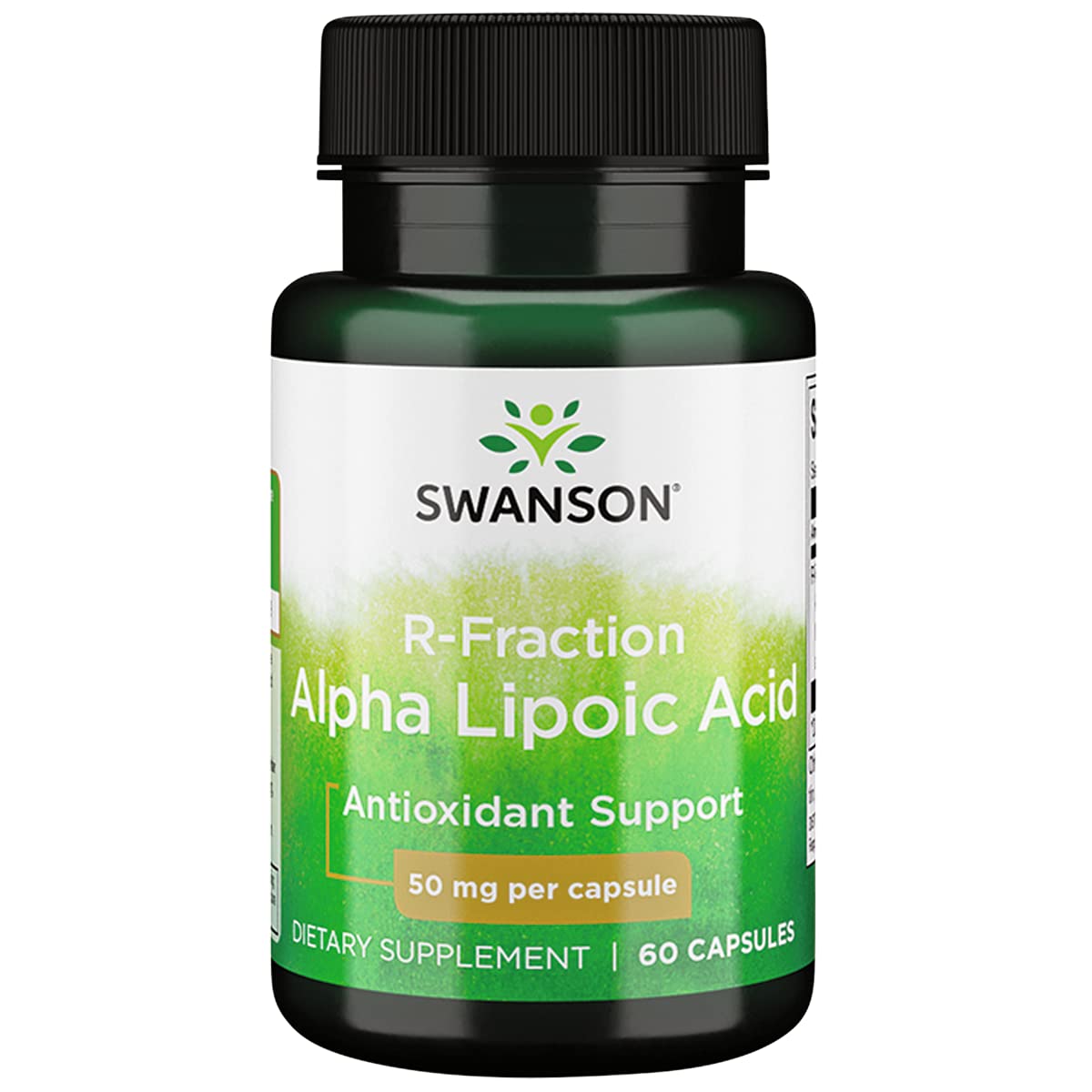 Swanson Acide Alpha Lipoïque R-Fraction 50 mg 60 Capsules - vue avant