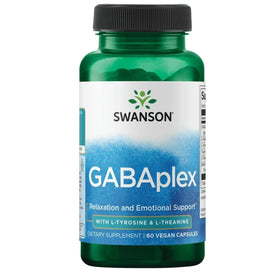 Swanson Amino Acid Gabaplex 60 capsules végétariennes, vue de face