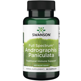 Swanson Andrographis Paniculata 400 mg 60 capsules vue de face