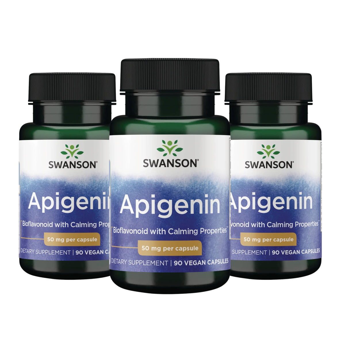 Swanson Apigenin Bioflavonoïde 50 mg 90 Capsules Végétales - Vue de l'emballage avant