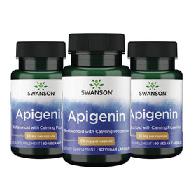 Swanson Apigenin Bioflavonoïde 50 mg 90 Capsules Végétales - Vue de l'emballage avant