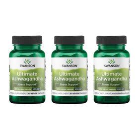 Swanson Ashwagandha KSM-66 250 mg 60 capsules végétales - avant