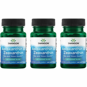 Swanson Astaxanthin & Zeaxanthin 60 gélules vue de face
