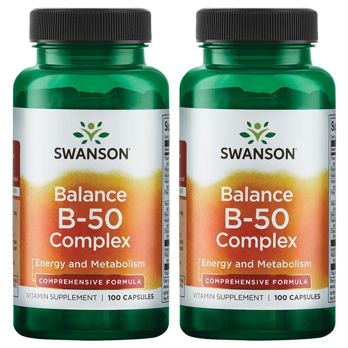 Swanson Balance B-50 Complex 100 capsules vue de face