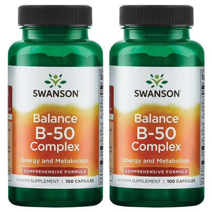Swanson Balance B-50 Complex 100 capsules vue de face