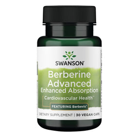 Swanson Berbérine Avancée 30 Caps Végétales vue de face