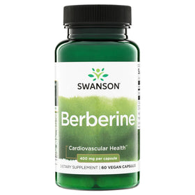 Swanson Berberine HCl 400 mg capsules végétales avant