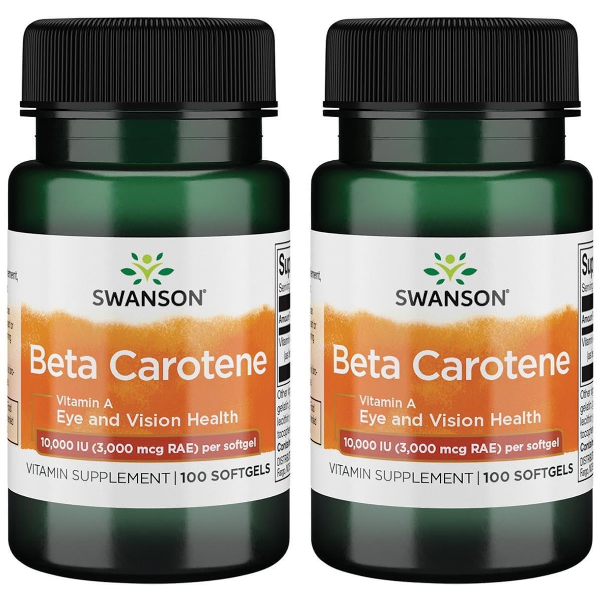 Swanson Beta-Carotène 10000 IU gélules molles avant