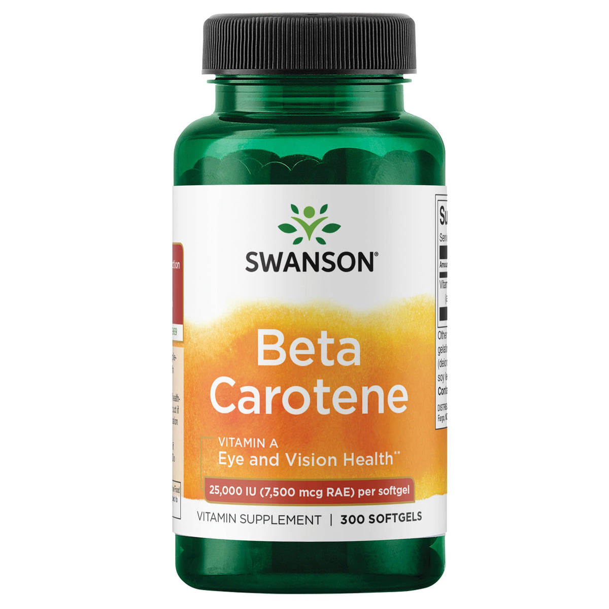 Swanson Beta-Carotène 25 000 UI gélules molles avant
