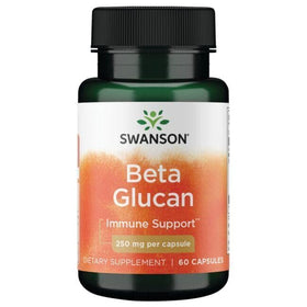 Swanson BetaRight Beta Glucan 250 mg 60 Capsules avec étiquette