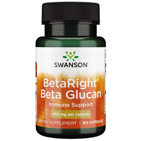 Swanson BetaRight Beta Glucan 250 mg 60 Capsules vue de face