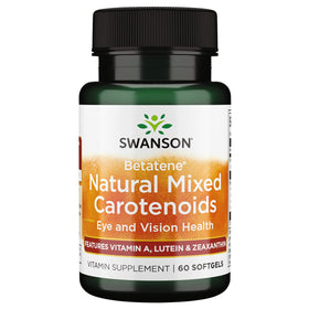 Swanson Betatene Caroténoïdes Naturels 60 Gélules avant
