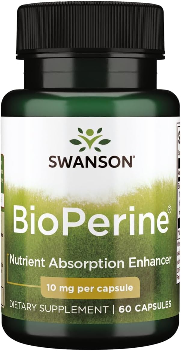 Swanson Bioperine 10 mg 60 capsules boîte avant