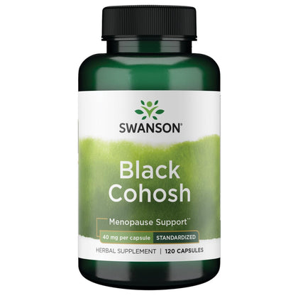 Swanson Black Cohosh 20 mg 120 Capsules vue de face