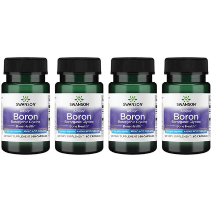 Swanson Boron 6 mg gélules vue de face avec étiquette