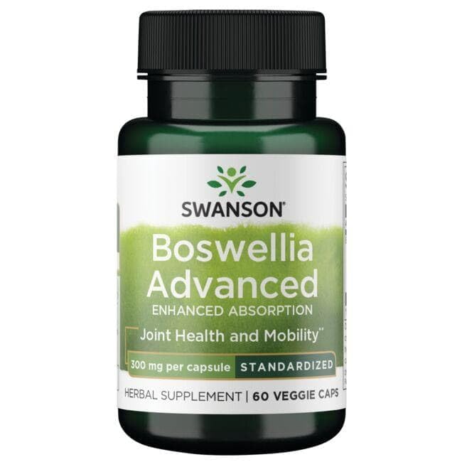 Swanson Boswellia Avancé 300 mg gélules végétales avec étiquette