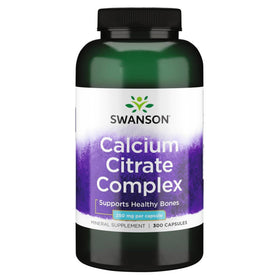 Swanson Calcium Citrate Complex 300 capsules, vue de l'emballage avant