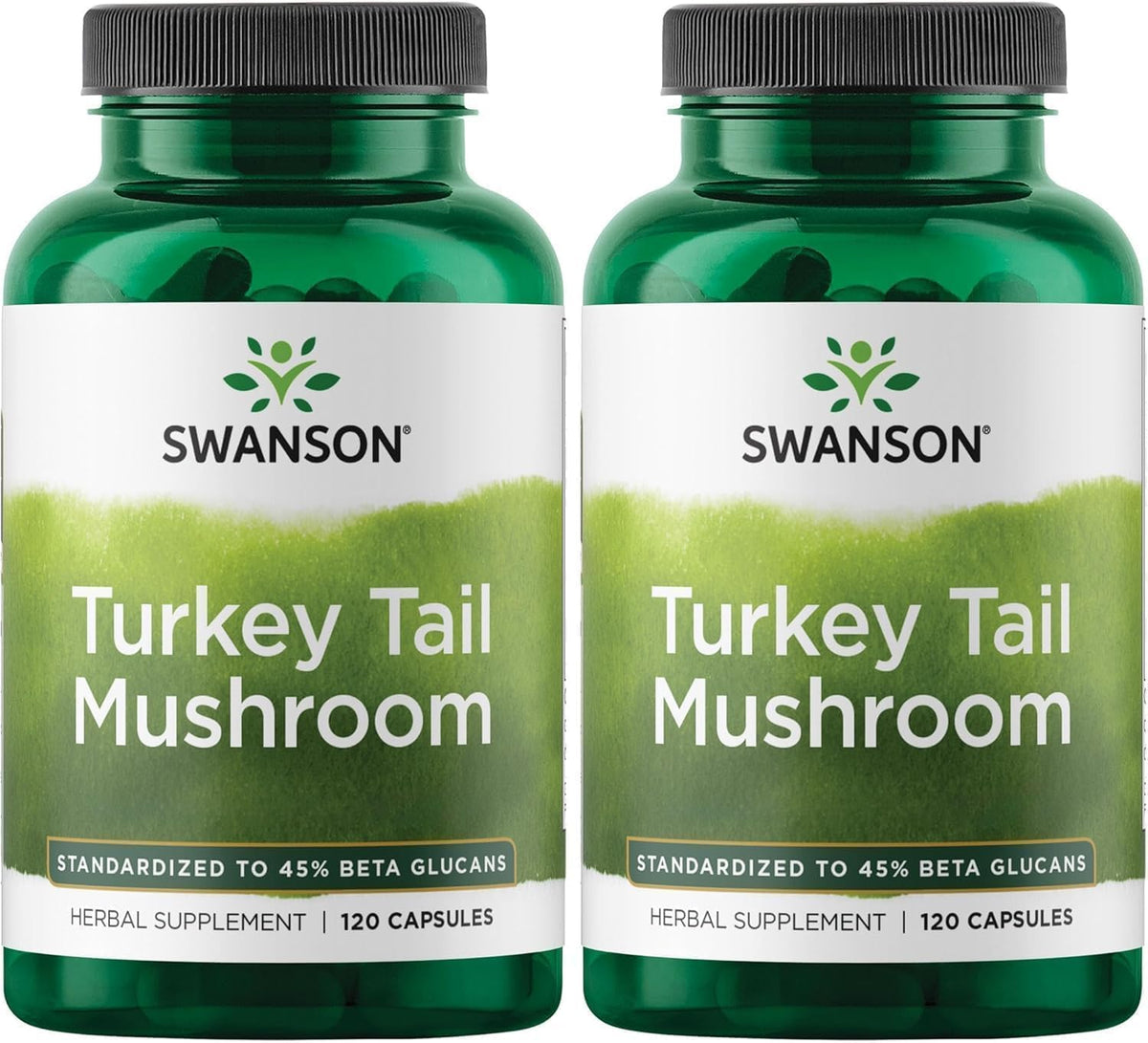 Swanson Champignon Turkey Tail 500 mg 120 Capsules vue de face
