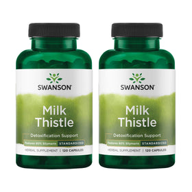 Swanson Chardon-Marie 120 capsules vue avant avec étiquette