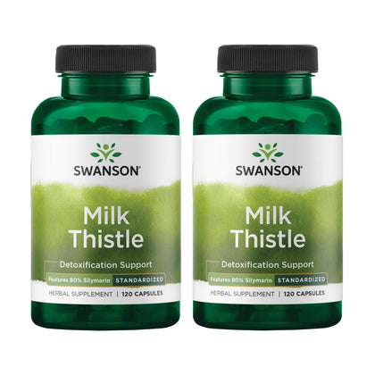 Swanson Chardon-Marie 120 capsules vue avant avec étiquette