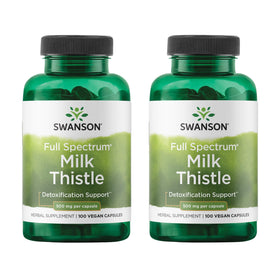 Swanson Chardon-Marie 500 mg 100 capsules végétales, vue de l'avant