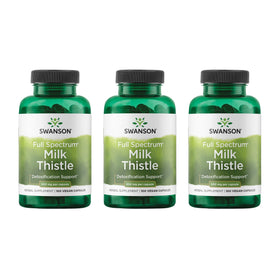 Swanson Chardon-Marie 500 mg capsules végétales, vue de face