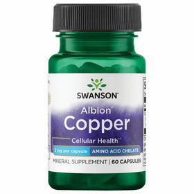 Swanson Chelated Copper 2 mg flacon de 60 capsules