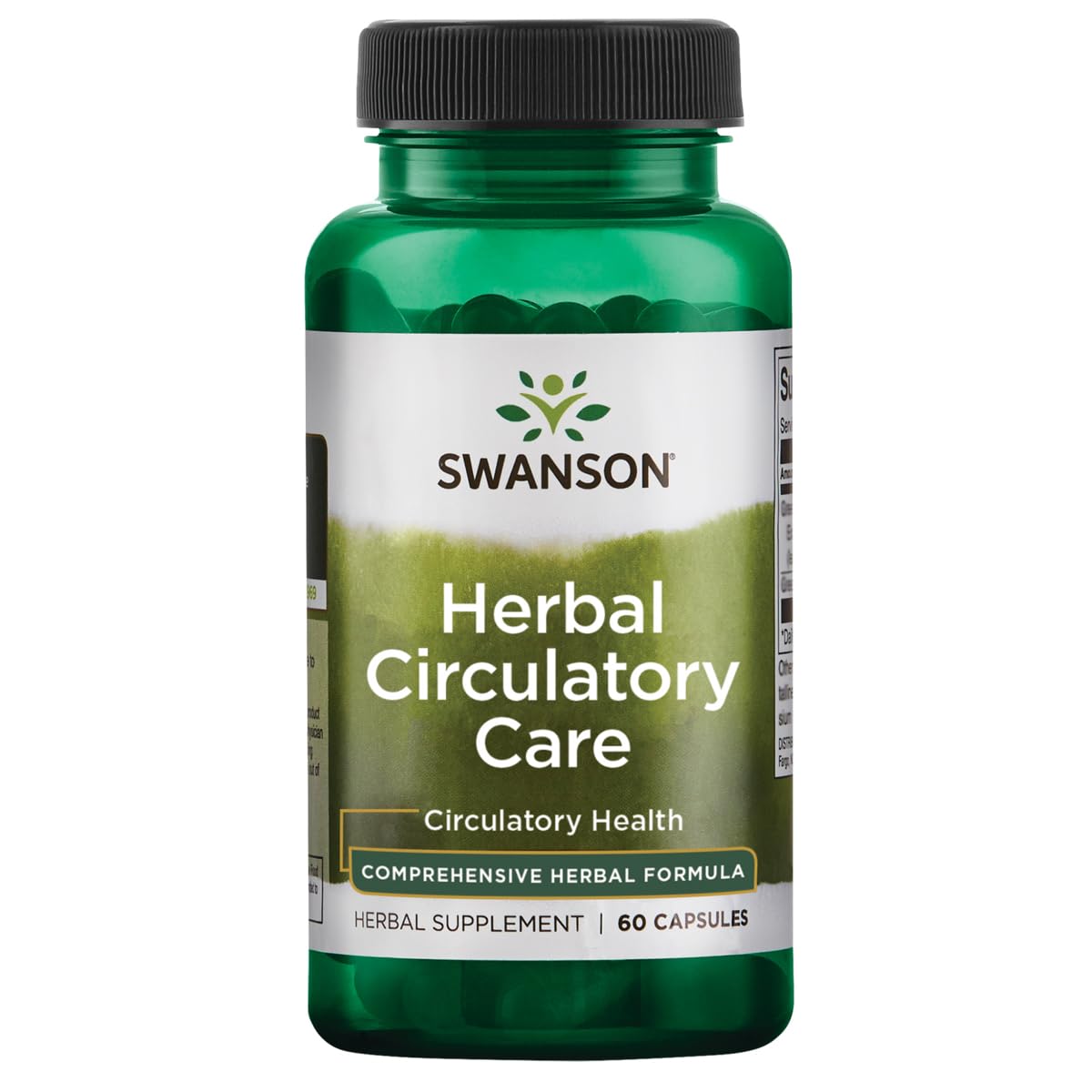 Swanson Circulatory Care 60 capsules côté avant avec étiquette complète