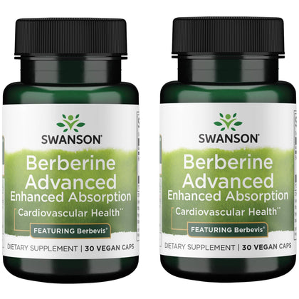 Swanson Complément Alimentaire Berbérine Avancée 550 mg - vue de face
