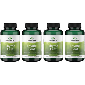 Swanson complément alimentaire feuille de thym 500 mg capsules vue avant