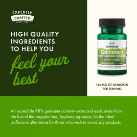 Swanson Complément Alimentaire Genistein 125 mg - dimensions de l'emballage
