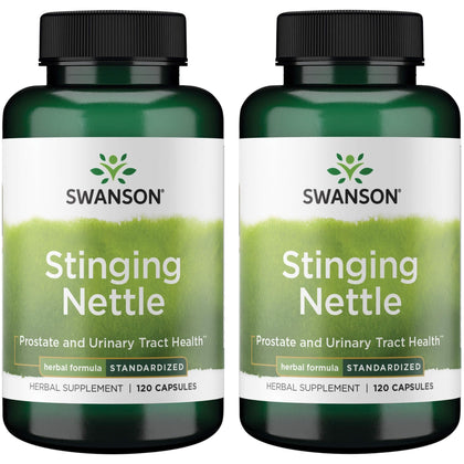 Swanson Complément Alimentaire Ortie 120 Capsules - Vue avant